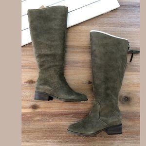 Lucky Brand Lanesha Wide Calf Suede knee high